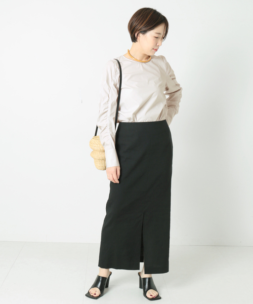 journal standard L'essage(ジャーナルスタンダードレサージュ)の「ギャザークルーブラウス(シャツ/ブラウス・レディース・ホワイト/ブラック/グレー・FREE)」の18枚目の写真
