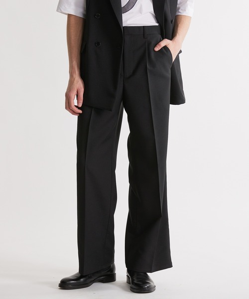 UNITED TOKYO（ユナイテッドトウキョウ）の「シャンブレーワイドフレアパンツ（スラックス・メンズ・グレー/ブラック・1/2/3）」の12枚目の写真