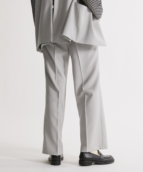 セール】シャンブレーワイドフレアパンツ（スラックス）｜UNITED