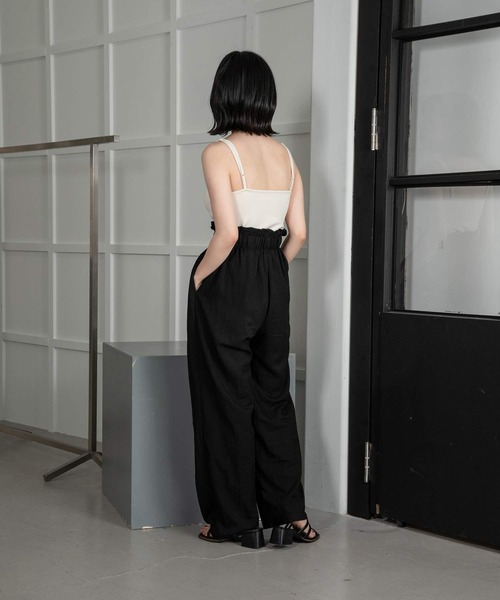lawgy（ラウジー）の「neck line arrange cami（キャミソール・レディース・ブラック/アイボリー/ブラウン系・FREE）」の5枚目の写真