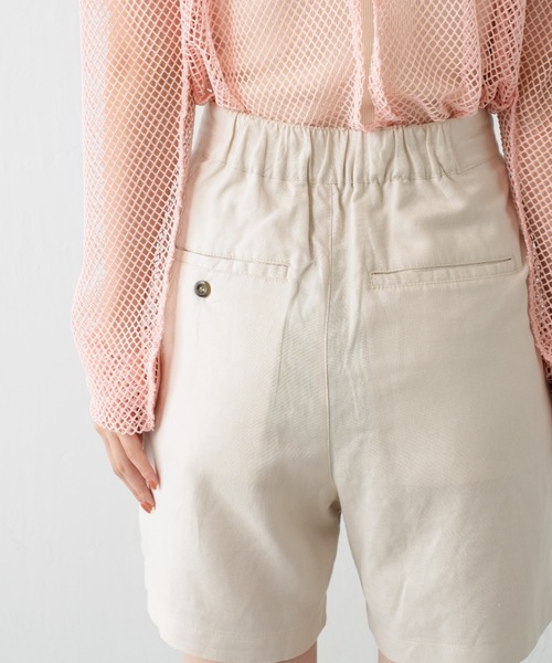 Kastane（カスタネ）の「【SETUP対応】リネンショートパンツ（その他パンツ・レディース・グリーン/アイボリー・FREE）」の16枚目の写真