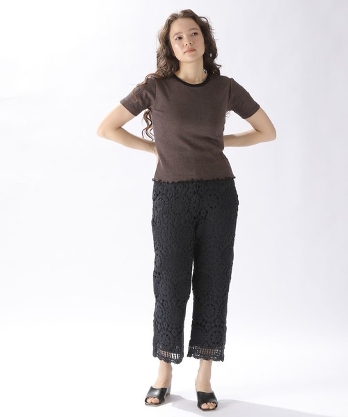 niko and（ニコアンド）の「かぎ針風レースパンツ（その他
