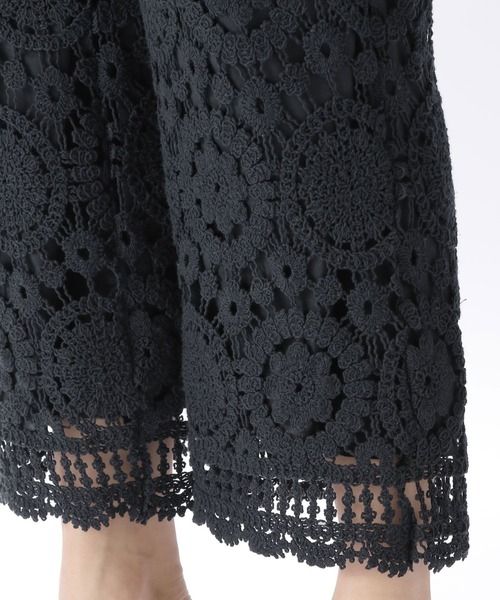 niko and...（ニコアンド）の「かぎ針風レースパンツ（その他パンツ・レディース・ブラック/アイボリー・LARGE/MEDIUM）」の9枚目の写真