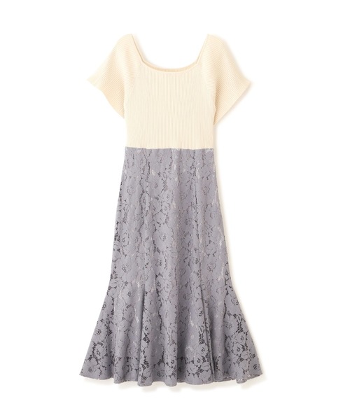 PROPORTION BODY DRESSING(プロポーションボディドレッシング)の「レースニットドッキングワンピース / 1212140509(ワンピース・レディース・ブルー/ブルー系その他/ピンク・SMALL/MEDIUM)」の11枚目の写真