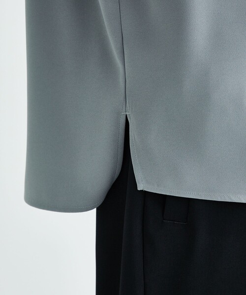 CULLNI（クルニ）の「STUDIOUS別注 SHORT SLEEVE ZIP SH（シャツ/ブラウス・メンズ・ブラック/グリーン/ライトブルーグレー・1/2）」の8枚目の写真