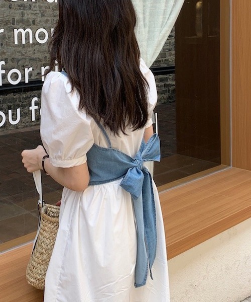 gossip!ロサンゼルス(ゴシップロサンゼルス)の「デニムビスチェ(ベスト・レディース・ブルー・FREE)」の15枚目の写真