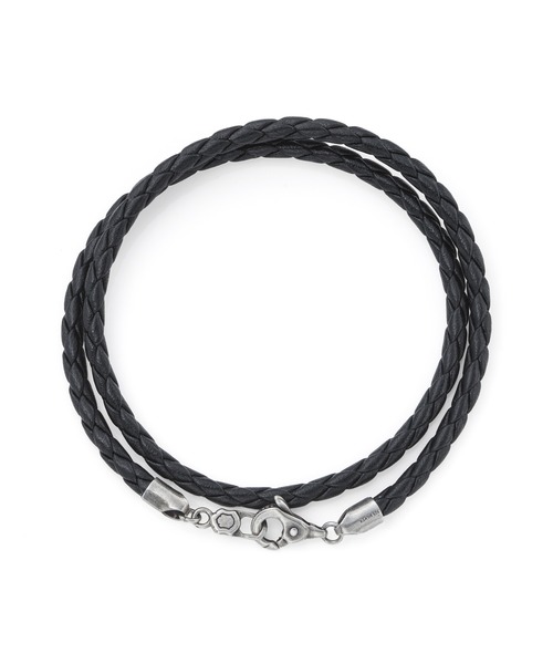 LION HEART(ライオンハート)の「LH for Gift LHクラスプレザーブレスレット/ダブル/シルバー925(ブレスレット・メンズ・ブラック・ONE SIZE)」の13枚目の写真