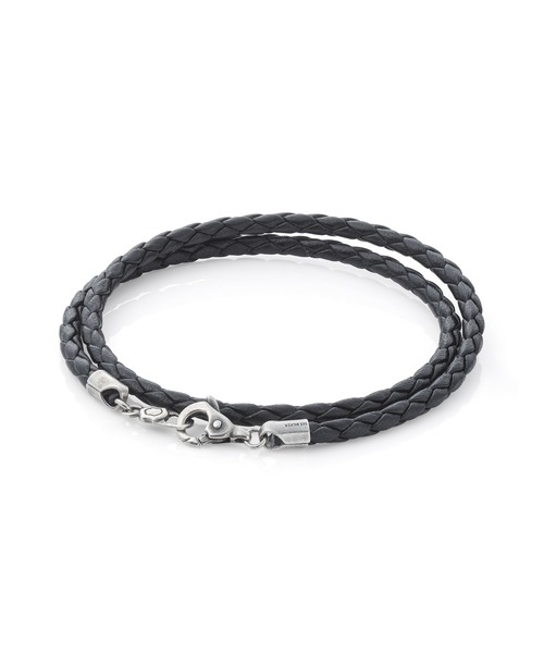 LION HEART(ライオンハート)の「LH for Gift LHクラスプレザーブレスレット/ダブル/シルバー925(ブレスレット・メンズ・ブラック・ONE SIZE)」の12枚目の写真