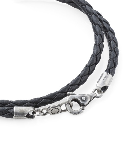 LION HEART(ライオンハート)の「LH for Gift LHクラスプレザーブレスレット/ダブル/シルバー925(ブレスレット・メンズ・ブラック・ONE SIZE)」の11枚目の写真
