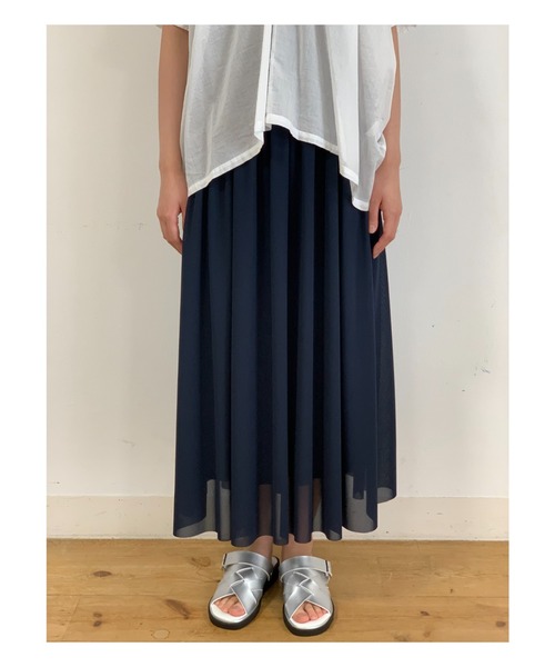 ZUCCa チュールジャージースカート ZUCCa（ズッカ）の「チュールジャージィー/スカート（スカート