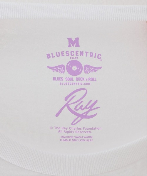 JOINT WORKS（ジョイントワークス）の「【BLUESCENTRIC/ブルースセントリック】RAY CHARLES DEDICATED TO YO（Tシャツ/カットソー・レディース・ホワイト・MEDIUM）」の4枚目の写真