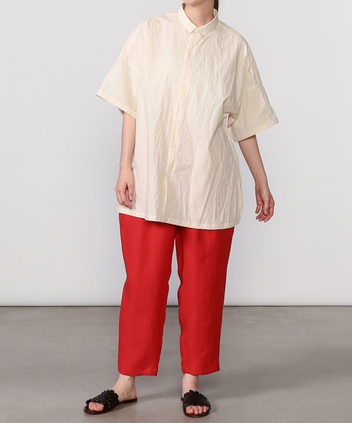 新品HAVERSACK  ドロップショルダーハイスリットシャツ WOMEN HAVERSACK（ハバーザック）の「HAVERSACK | ドロップショルダーハイ