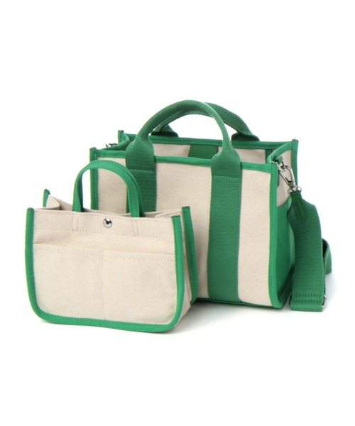 niko and...（ニコアンド）の「オリジナルインバッグ付き2WAYトートバッグN（トートバッグ・レディース・ブラウン/グリーン/その他1/その他2/ブラック・0）」の3枚目の写真