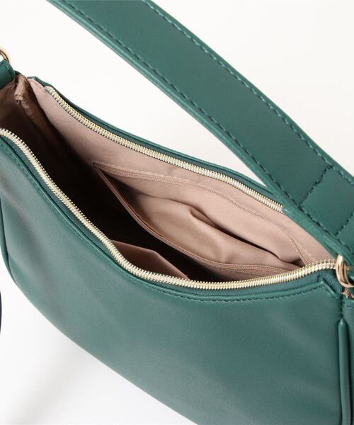 Honeys（ハニーズ）の「ハーフムーンハンドＢａｇ（ハンドバッグ・レディース・グリーン/ブラック/アイボリー/ブラウン・FREE）」の6枚目の写真