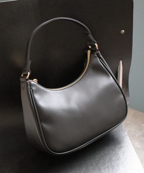 Honeys（ハニーズ）の「ハーフムーンハンドＢａｇ（ハンドバッグ・レディース・グリーン/ブラック/アイボリー/ブラウン・FREE）」の3枚目の写真