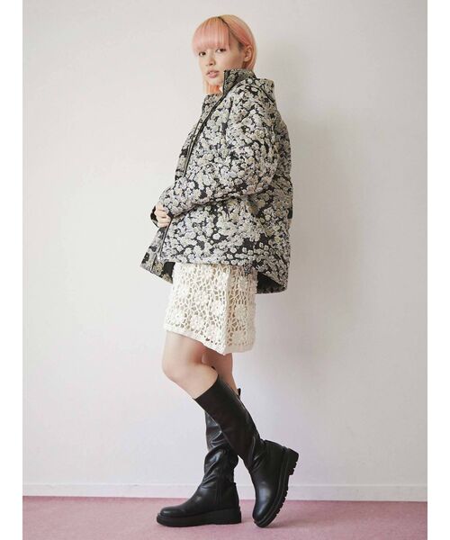 merry jenny（メリージェニー）の「nuanceトラックソールニーブーツ（ブーツ・レディース・ブラック/ベージュ/ブラウン・MEDIUM/LARGE）」の17枚目の写真