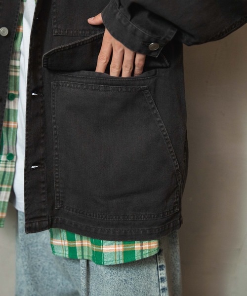 WEGO（ウィゴー）の「WEGO/【WEB先行販売】BIGカバーオール（カバーオール・メンズ・ブラック/ブラウン・FREE）」の9枚目の写真