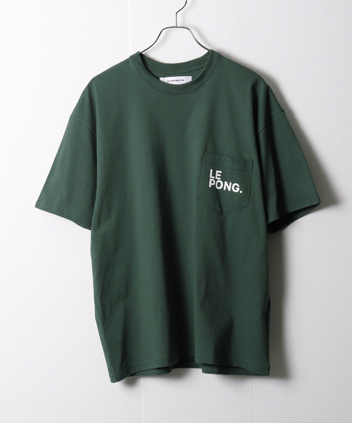 JOURNAL STANDARD（ジャーナルスタンダード）の「“国内exclusive”【PPSC/ピンポン サーフ クラブ for JS】LE PONG ポケット Tシャツ2（Tシャツ/カットソー・メンズ・グリーン/ブルー系その他・MEDIUM/LARGE）」の2枚目の写真