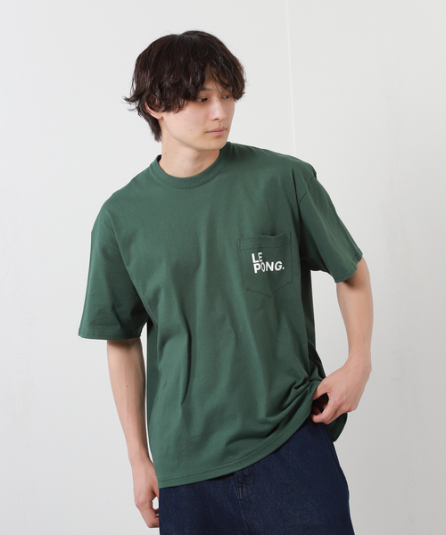 JOURNAL STANDARD（ジャーナルスタンダード）の「“国内exclusive”【PPSC/ピンポン サーフ クラブ for JS】LE PONG ポケット Tシャツ2（Tシャツ/カットソー・メンズ・グリーン/ブルー系その他・MEDIUM/LARGE）」の3枚目の写真