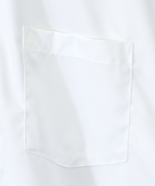 Ritzy（リッツィー）の「ポリストレッチ クレリックシャツ（シャツ/ブラウス・メンズ・ホワイト/グレイッシュベージュ/チャコール/サックスブルー/グリーン/ネイビー/パープル/ブラック・MEDIUM/LARGE/X-LARGE）」の22枚目の写真