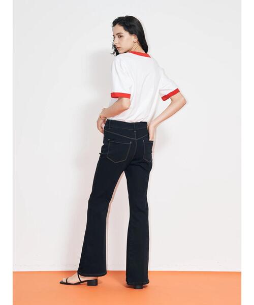 koe(コエ)の「リンガーTシャツ*(Tシャツ/カットソー・レディース・ブラック/ネイビー/レッド・FREE)」の21枚目の写真