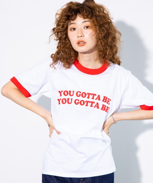 koe(コエ)の「リンガーTシャツ*(Tシャツ/カットソー・レディース・ブラック/ネイビー/レッド・FREE)」の3枚目の写真