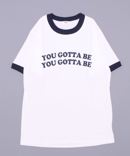 koe(コエ)の「リンガーTシャツ*(Tシャツ/カットソー・レディース・ブラック/ネイビー/レッド・FREE)」の7枚目の写真
