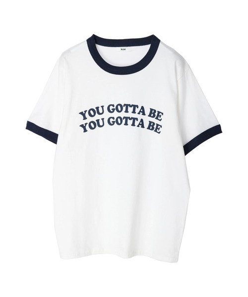 koe(コエ)の「リンガーTシャツ*(Tシャツ/カットソー・レディース・ブラック/ネイビー/レッド・FREE)」の10枚目の写真