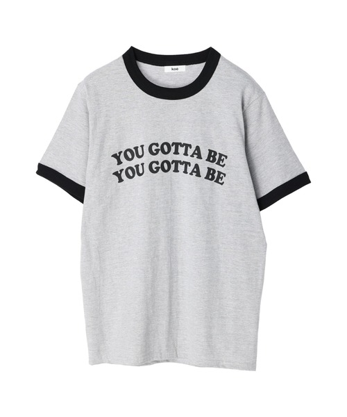 koe(コエ)の「リンガーTシャツ*(Tシャツ/カットソー・レディース・ブラック/ネイビー/レッド・FREE)」の9枚目の写真