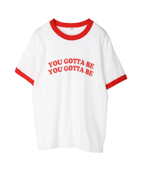 koe(コエ)の「リンガーTシャツ*(Tシャツ/カットソー・レディース・ブラック/ネイビー/レッド・FREE)」の8枚目の写真
