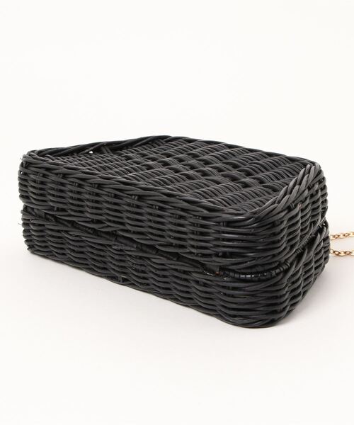 Larone（ラロネ）の「【Larone】ショルダーかごバッグ（ショルダーバッグ・レディース・ブラック・FREE）」の3枚目の写真