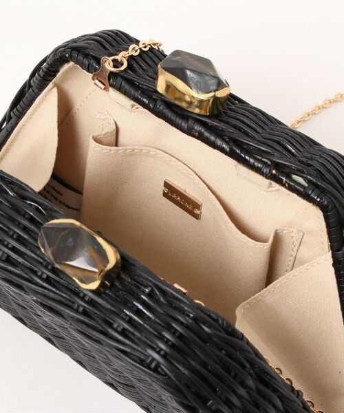 Larone（ラロネ）の「【Larone】ショルダーかごバッグ（ショルダーバッグ・レディース・ブラック・FREE）」の2枚目の写真