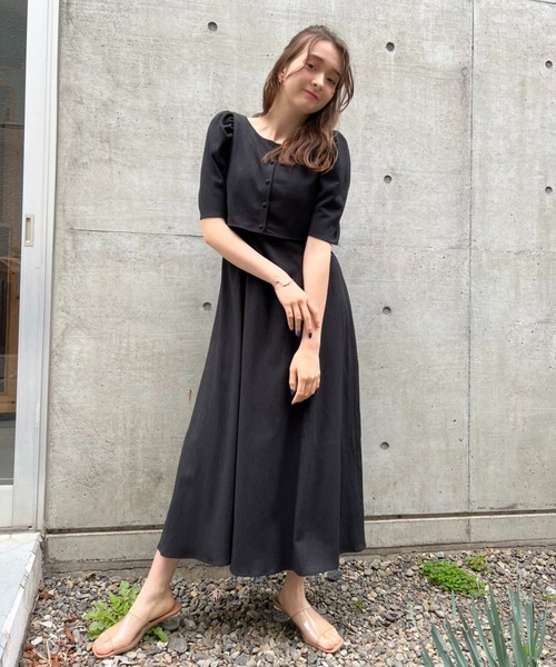 one after another NICE CLAUP（ワンアフターアナザーナイスクラップ）の「マルチウェイセットワンピース（ワンピース・レディース・ブラック/ブラウン系その他/ベージュ系その他/ブラック系その他・FREE）」の15枚目の写真