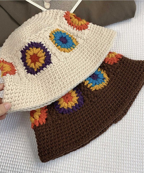 ALTROSE（アルトローズ）の「バケットハット [クロシェモチーフ