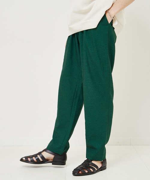 EDIFICE（エディフィス）の「“RIRANCHA(R) / リランチェ” リネンライク ストレッチ テーパード イージーパンツ（その他パンツ・メンズ・ブラック/グリーン/アイボリー/ベージュ系その他・SMALL/MEDIUM/LARGE）」の4枚目の写真