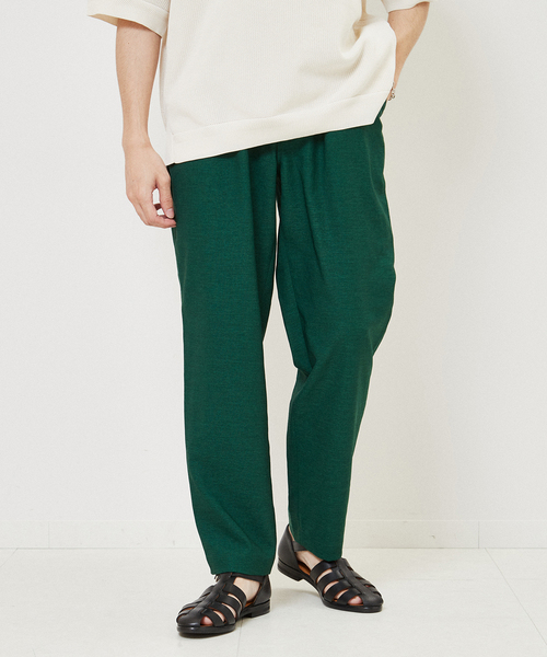 EDIFICE（エディフィス）の「“RIRANCHA(R) / リランチェ” リネンライク ストレッチ テーパード イージーパンツ（その他パンツ・メンズ・ブラック/グリーン/アイボリー/ベージュ系その他・SMALL/MEDIUM/LARGE）」の15枚目の写真