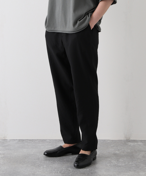 EDIFICE（エディフィス）の「“RIRANCHA(R) / リランチェ” リネンライク ストレッチ テーパード イージーパンツ（その他パンツ・メンズ・ブラック/グリーン/アイボリー/ベージュ系その他・SMALL/MEDIUM/LARGE）」の18枚目の写真