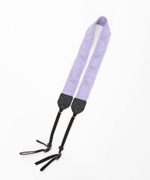 axes femme(アクシーズファム)の「フリルリボンマルチストラップ(カメラ/カメラグッズ・レディース・ブラック/ラベンダー/ワイン・FREE)」の1枚目の写真