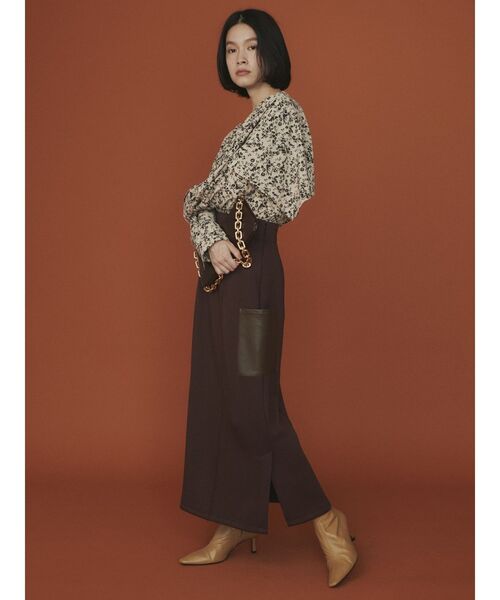 COTORICA（コトリカ）の「フェイクレザーポケットスカート（スカート・レディース・ブラック/ベージュ/ブラウン・SMALL/MEDIUM）」の17枚目の写真