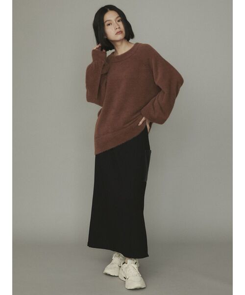 COTORICA（コトリカ）の「フェイクレザーポケットスカート（スカート・レディース・ブラック/ベージュ/ブラウン・SMALL/MEDIUM）」の5枚目の写真