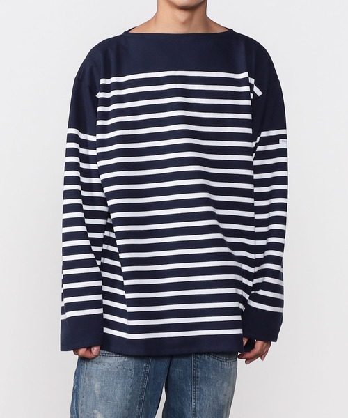 ORCIVAL(オーシバル)の「ORCIVAL | オーバーサイズ ラッセルフレンチ セーラーTシャツ MEN(Tシャツ/カットソー・メンズ・ブルー系その他6/ブルー系その他/ブルー系その他5・8/7)」の3枚目の写真