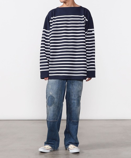 ORCIVAL(オーシバル)の「ORCIVAL | オーバーサイズ ラッセルフレンチ セーラーTシャツ MEN(Tシャツ/カットソー・メンズ・ブルー系その他6/ブルー系その他/ブルー系その他5・8/7)」の6枚目の写真