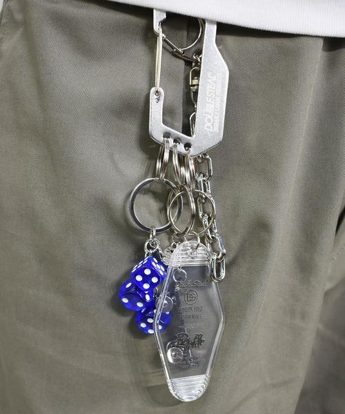 DOUBLE STEAL（ダブルスティール）の「HOTEL KEY HOLDER（キーホルダー・メンズ・ブラック/ホワイト/ブルー/クリア/ダークグリーン・FREE）」の5枚目の写真