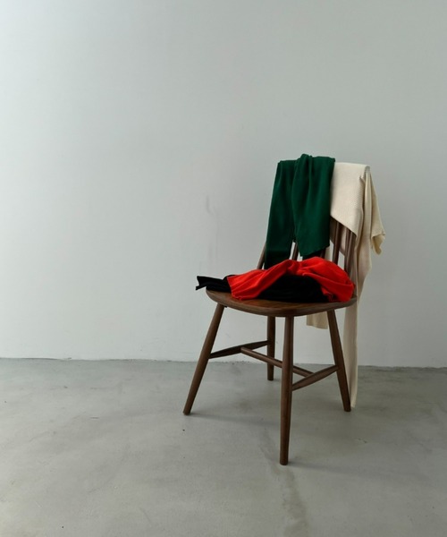 y/m by misato（イムバイミサト）の「リブタートルトップス（ニット/セーター・レディース・ブラック/オレンジ/グリーン/アイボリー・FREE）」の10枚目の写真