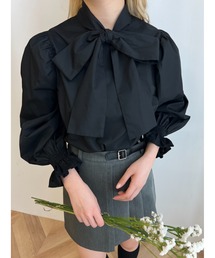 【PHILLY】リボン付きブラウス