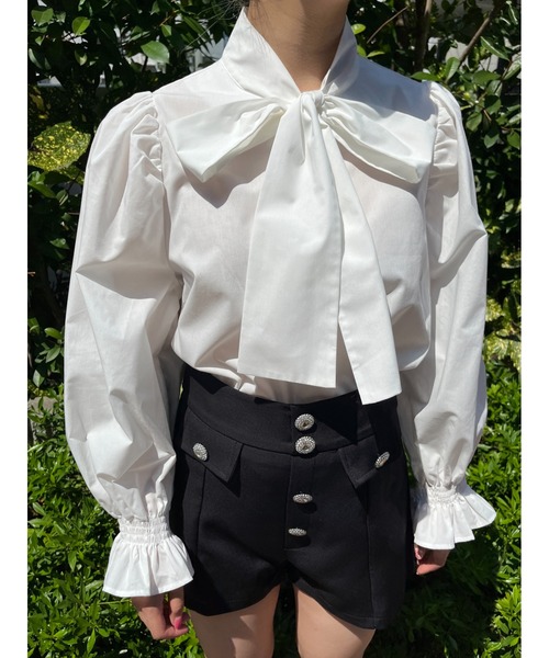 PHILLY(フィリー)の「【PHILLY】リボン付きブラウス(シャツ/ブラウス・レディース・ホワイト/ブラック/ブルー・FREE)」の21枚目の写真