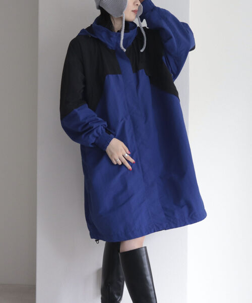 WILD THINGS(ワイルドシングス)の「【WILD THINGS/ワイルドシングス】CHAMONIX OVER COAT(ダウンジャケット/コート・レディース・ブルー/ベージュ・M)」の6枚目の写真