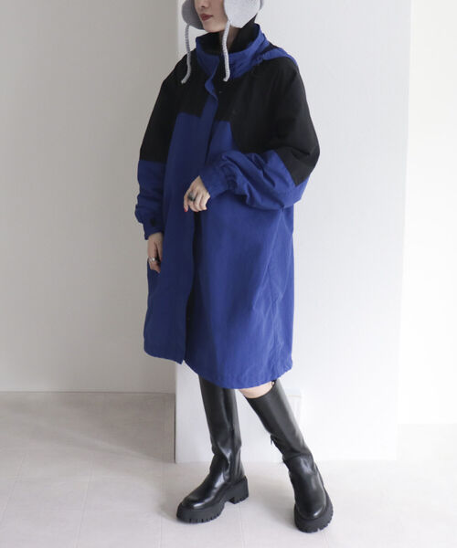 WILD THINGS(ワイルドシングス)の「【WILD THINGS/ワイルドシングス】CHAMONIX OVER COAT(ダウンジャケット/コート・レディース・ブルー/ベージュ・M)」の7枚目の写真