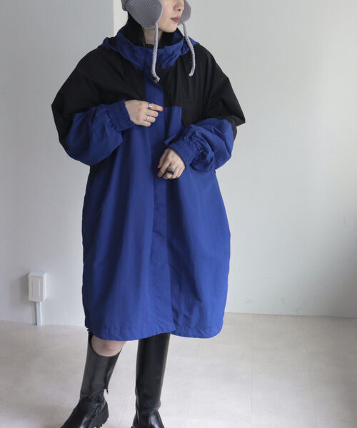 WILD THINGS(ワイルドシングス)の「【WILD THINGS/ワイルドシングス】CHAMONIX OVER COAT(ダウンジャケット/コート・レディース・ブルー/ベージュ・M)」の8枚目の写真
