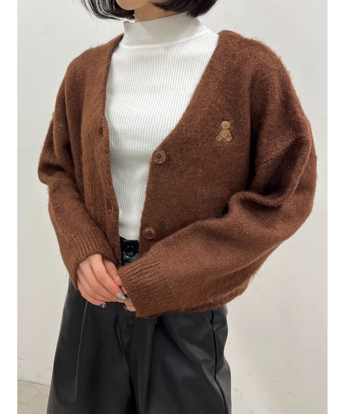 PHILLY（フィリー）の「カラーリブニットソー（ニット/セーター・レディース・ブラック/ブラウン/サックスブルー/グリーン/アイボリー/ライトパープル・FREE）」の8枚目の写真